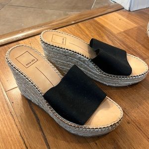 Dolce vita black wedges